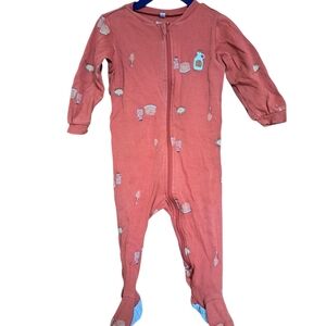 3/15$ Pekkle Baby Sleeper Pajamas – Size 12M Breakfast Maple Sirup
